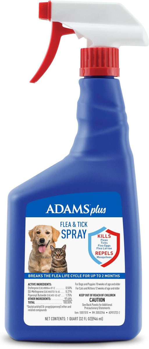 Photo of Adams Pet Care-Adams Plus Flea and Tick Spray for Cats and Dogs-32 fl oz-from Pet Wish Pros