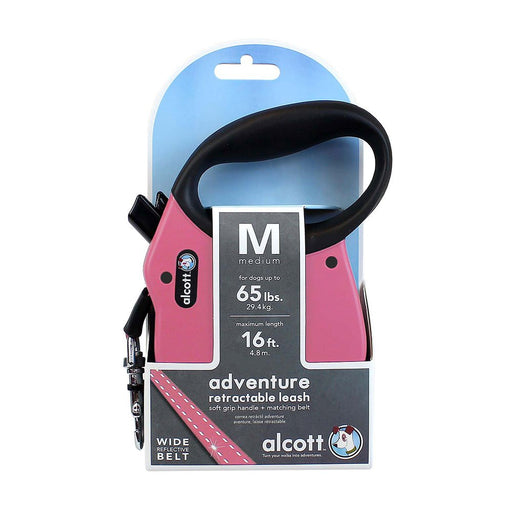 Photo of Alcott-Alcott Adventure Retractable Dog Leash-Pink-Medium-from Pet Wish Pros