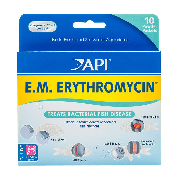 Photo of Api Fish Care-API E.M. Erythromycin for Aquarium-10 pack-from Pet Wish Pros