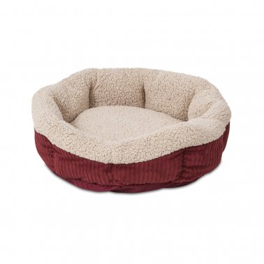 Photo of Aspen Pet-Aspen Pet Self-Warming Oval Lounger-Barn Red/Cream-from Pet Wish Pros