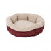 Photo of Aspen Pet-Aspen Pet Self-Warming Oval Lounger-Barn Red/Cream-from Pet Wish Pros