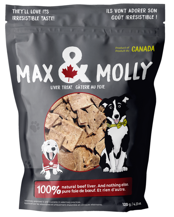 Photo of Aventix Animal Health-Max & Molly Beef Liver Treats for Dogs-4.23 oz-from Pet Wish Pros