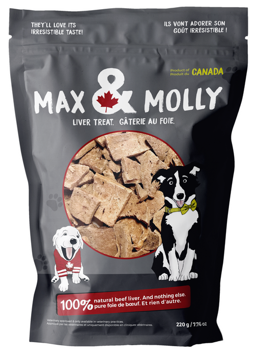 Photo of Aventix Animal Health-Max & Molly Beef Liver Treats for Dogs-7.76 oz-from Pet Wish Pros