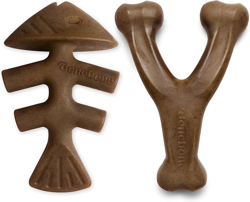 Photo of Benebone-Benebone Fishbone & Wishbone Dog Chew-Medium-Banana-2 pack-from Pet Wish Pros