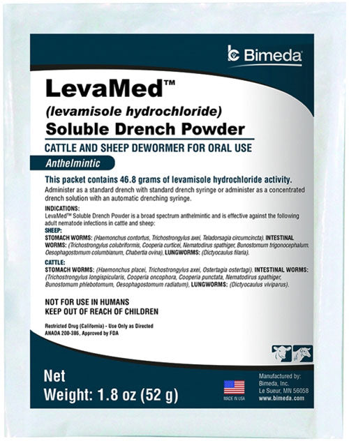 Photo of Bimeda-Bimeda Levamed Soluble Pig Wormer-52 gram-from Pet Wish Pros