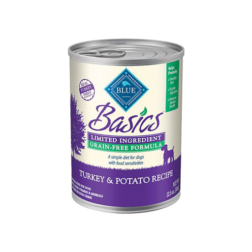 Photo of Blue Buffalo-Blue Buffalo Basics Limited Ingredient Diet Grain-Free Canned Adult Dog Food-Turkey & Potato-(12.5 oz) [12 count]-from Pet Wish Pros