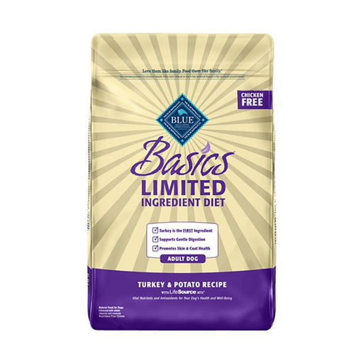 Photo of Blue Buffalo-Blue Buffalo Basics Limited Ingredient Diet Grain-Free Dry Adult Dog Food-Turkey & Potato-24 lb-from Pet Wish Pros