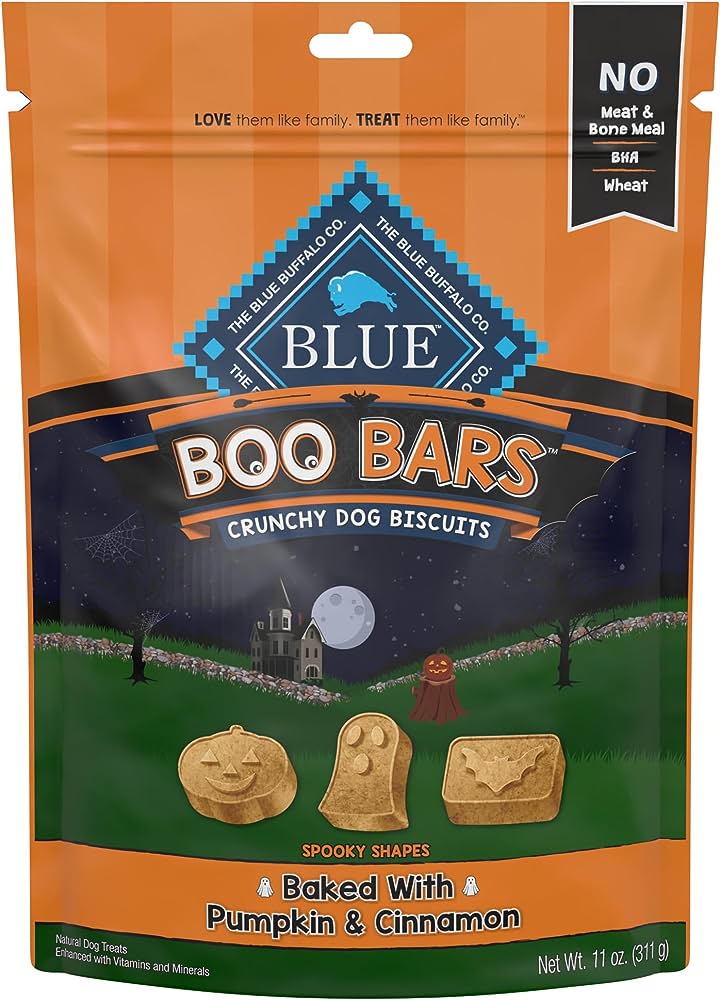 Photo of Blue Buffalo-Blue Buffalo Boo Bar Baked Dog Treats-Pumpkin & Cinnamon-11 oz-from Pet Wish Pros