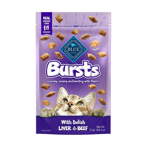 Photo of Blue Buffalo-Blue Buffalo Bursts Crunchy and Creamy Cat Treats-Delish Liver and Beef-2 oz-from Pet Wish Pros