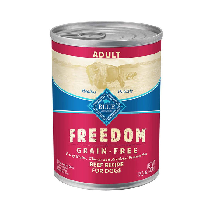 Photo of Blue Buffalo-Blue Buffalo Freedom Grain-Free Canned Adult Dog Food-Hearty Beef-(12.5 oz) [12 count]-from Pet Wish Pros