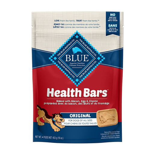 Photo of Blue Buffalo-Blue Buffalo Health Bars Natural Baked Dog Biscuits-Bacon, Egg, & Cheese-16 oz-from Pet Wish Pros