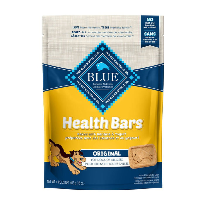 Photo of Blue Buffalo-Blue Buffalo Health Bars Natural Baked Dog Biscuits-Banana & Yogurt-16 oz-from Pet Wish Pros