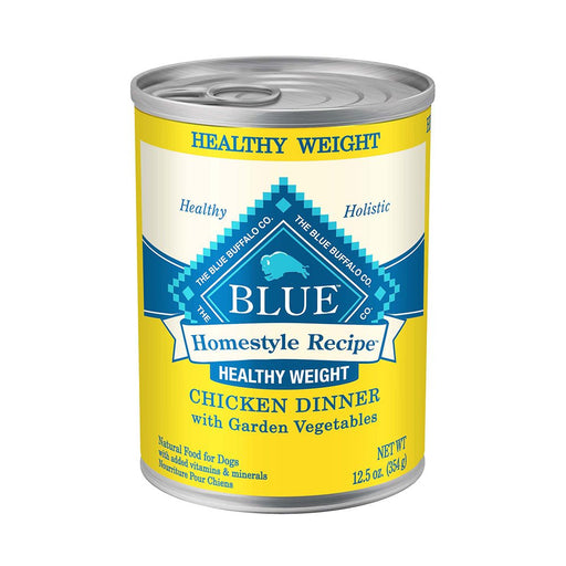 Photo of Blue Buffalo-Blue Buffalo Homestyle Recipe Healthy Weight with Garden Vegetables Canned Adult Dog Food-Chicken Dinner-(12.5 oz) [12 count]-from Pet Wish Pros