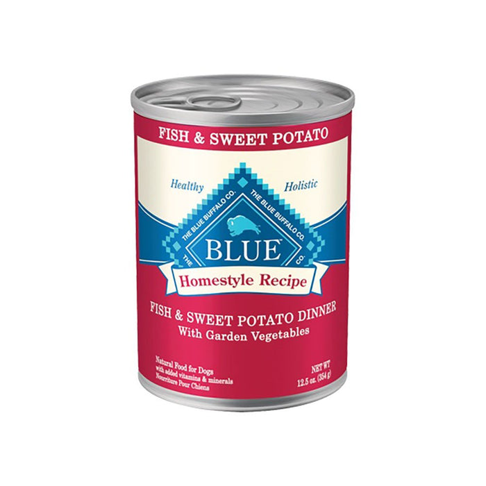 Photo of Blue Buffalo-Blue Buffalo Homestyle Recipe with Garden Vegetables Canned Adult Dog Food-Fish & Sweet Potato Dinner-(12.5 oz) [12 count]-from Pet Wish Pros