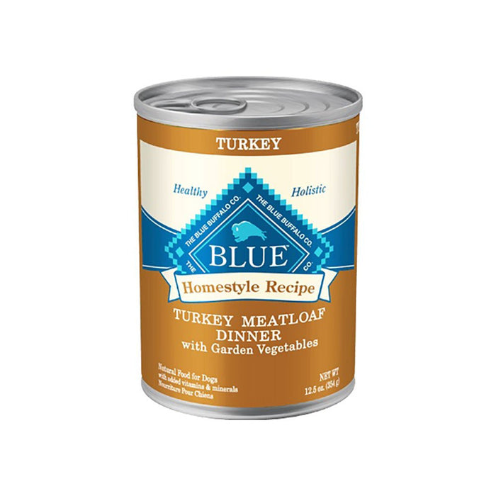 Photo of Blue Buffalo-Blue Buffalo Homestyle Recipe with Garden Vegetables Canned Adult Dog Food-Turkey Meatlof Dinner-(12.5 oz) [12 count]-from Pet Wish Pros