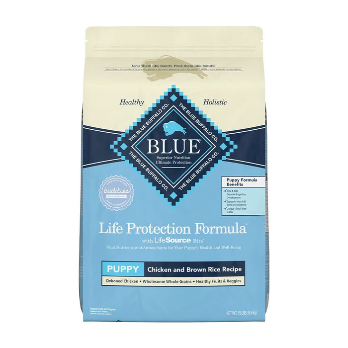 Photo of Blue Buffalo-Blue Buffalo Life Protection Formula Dry Puppy Food-Chicken & Brown Rice-15 lb-from Pet Wish Pros