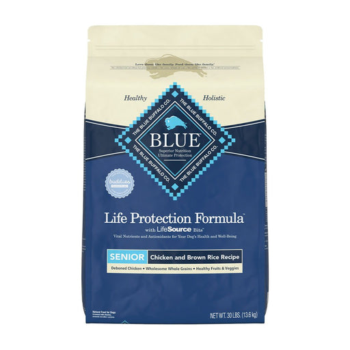 Photo of Blue Buffalo-Blue Buffalo Life Protection Formula Dry Senior Dog Food-Chicken & Brown Rice-30 lb-from Pet Wish Pros