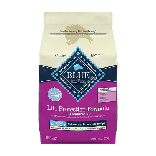 Photo of Blue Buffalo-Blue Buffalo Life Protection Formula Dry Small Breed Senior Dog Food-Chicken & Brown Rice-5 lb-from Pet Wish Pros