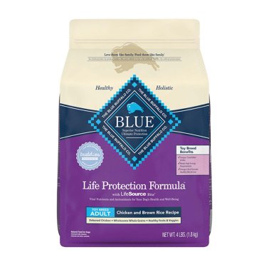 Photo of Blue Buffalo-Blue Buffalo Life Protection Formula Dry Toy Breed Adult Dog Food-Chicken & Brown Rice-4 lb-from Pet Wish Pros