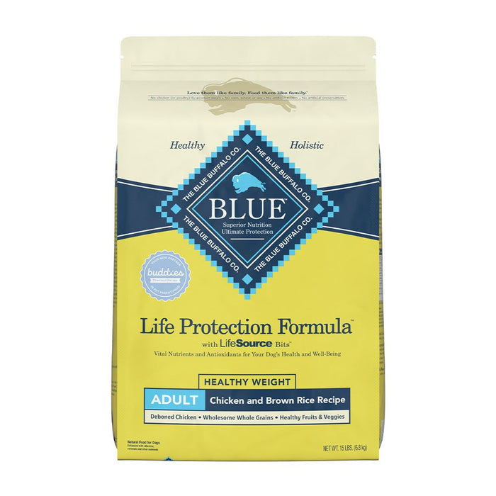 Photo of Blue Buffalo-Blue Buffalo Life Protection Formula Healthy Weight Dry Adult Food Dog-Chicken & Brown Rice-15 lb-from Pet Wish Pros