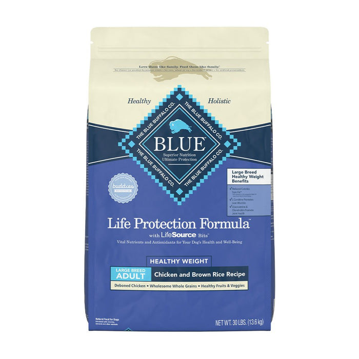 Photo of Blue Buffalo-Blue Buffalo Life Protection Formula Healthy Weight Dry Large Breed Adult Dog Food-Chicken & Brown Rice-30 lb-from Pet Wish Pros