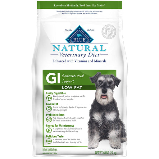 Photo of Blue Buffalo-Blue Buffalo Natural Veterinary Diet GI Gastrointestinal Support Dry Dog Food-6 lb-Low Fat-from Pet Wish Pros