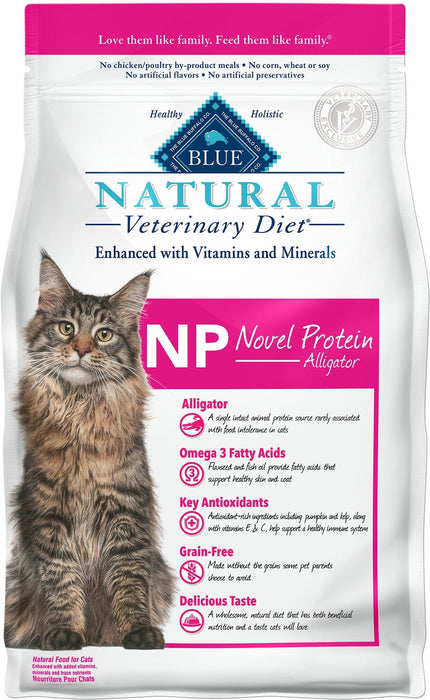 Photo of Blue Buffalo-Blue Buffalo Natural Veterinary Diet NP Novel Protein - Alligator Dry Cat Food-7 lb-from Pet Wish Pros