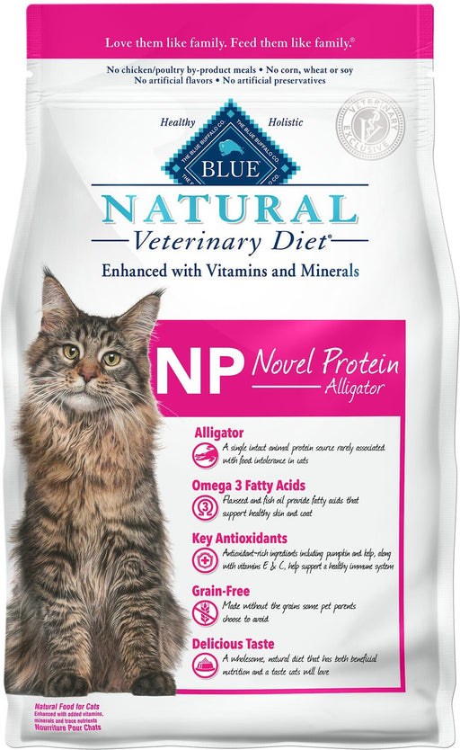 Photo of Blue Buffalo-Blue Buffalo Natural Veterinary Diet NP Novel Protein - Alligator Dry Cat Food-from Pet Wish Pros