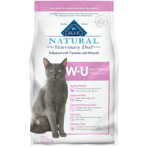 Photo of Blue Buffalo-Blue Buffalo Natural Veterinary Diet W+U Weight Management + Urinary Care Dry Cat Food-from Pet Wish Pros