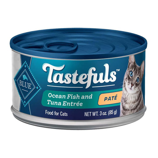 Photo of Blue Buffalo-Blue Buffalo Tastefuls Pate Canned Cat Food-Ocean Fish & Tuna-(3 oz) (12 count)-from Pet Wish Pros