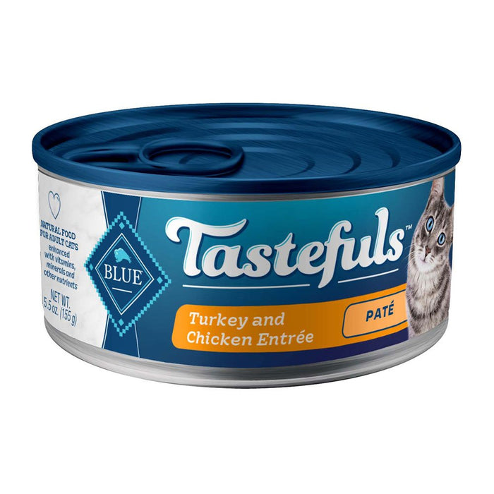 Photo of Blue Buffalo-Blue Buffalo Tastefuls Pate Canned Cat Food-Turkey & Chicken-(5.5 oz) (12 count)-from Pet Wish Pros