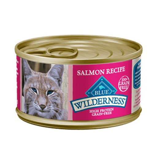 Photo of Blue Buffalo-Blue Buffalo Wilderness Grain-Free Canned Adult Cat Food-Salmon-(3 oz) [24 count]-from Pet Wish Pros