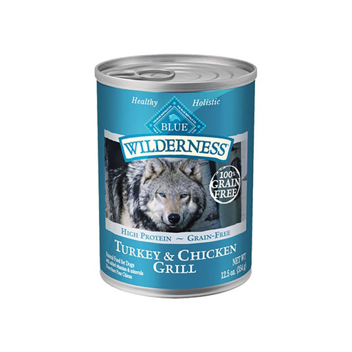 Photo of Blue Buffalo-Blue Buffalo Wilderness Grain-Free Canned Adult Dog Food-Turkey & Chicken-(12.5 oz) [12 count]-from Pet Wish Pros