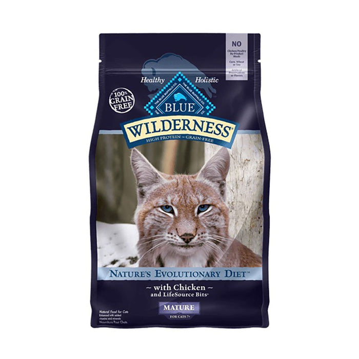 Photo of Blue Buffalo-Blue Buffalo Wilderness Grain-Free Nature's Evolutionary Diet Dry Mature Cat Food-Chicken-5 lb-from Pet Wish Pros