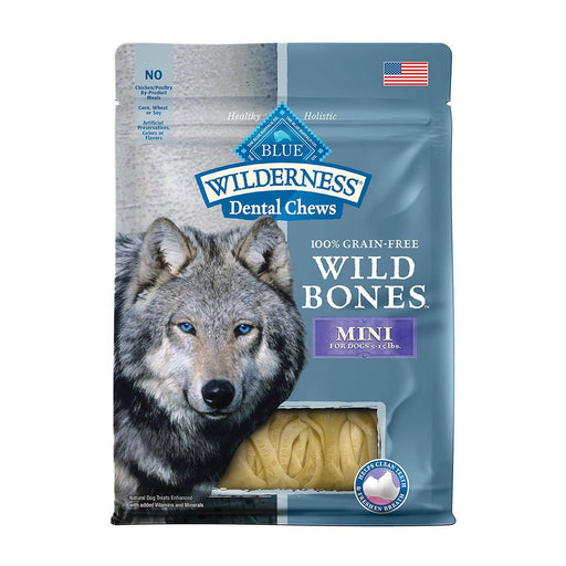 Photo of Blue Buffalo-Blue Buffalo Wilderness Grain-Free Wild Bones Dog Dental Chews-Mini-10 oz-from Pet Wish Pros