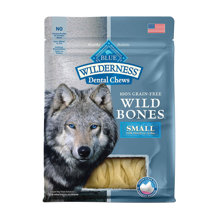 Photo of Blue Buffalo-Blue Buffalo Wilderness Grain-Free Wild Bones Dog Dental Chews-Small-10 oz-from Pet Wish Pros