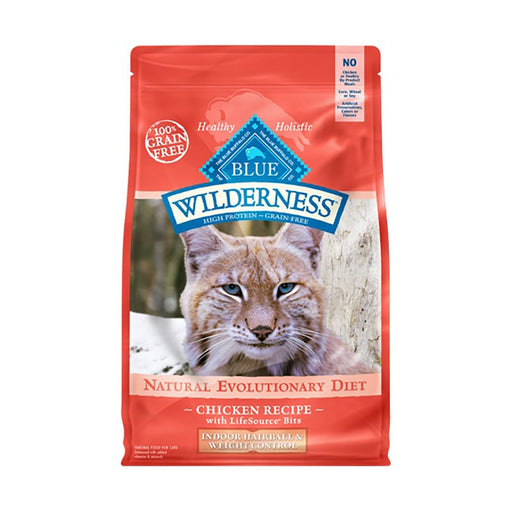 Photo of Blue Buffalo-Blue Buffalo Wilderness Natural Evolutionary Diet Indoor Hairball & Weight Control Grain-Free Dry Adult Cat Food-Chicken-5 lb-from Pet Wish Pros