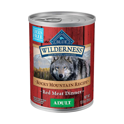 Photo of Blue Buffalo-Blue Buffalo Wilderness Rocky Mountain Recipe Grain-Free Canned Adult Dog Food-Red Meat-(12.5 oz) [12 count]-from Pet Wish Pros