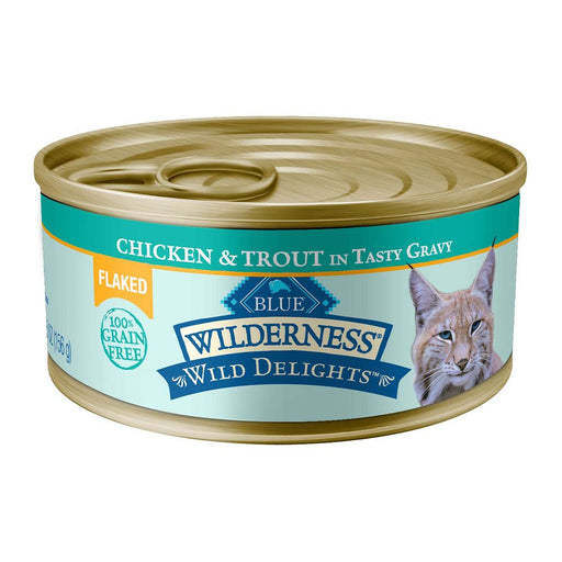 Photo of Blue Buffalo-Blue Buffalo Wilderness Wild Delights Grain-Free Flaked Wet Adult Cat Food-from Pet Wish Pros