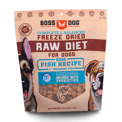 Photo of Boss Nation Brands-Boss Dog Complete & Balanced Freeze-Dried Raw Diet Dog Food-Fish Recipe-12 oz-from Pet Wish Pros