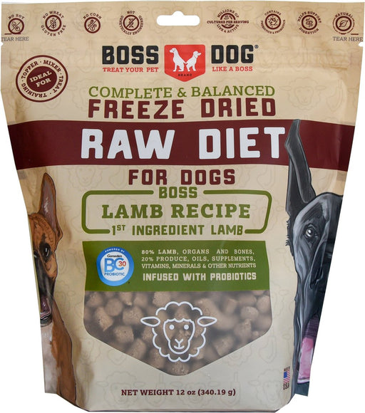 Photo of Boss Nation Brands-Boss Dog Complete & Balanced Freeze-Dried Raw Diet Dog Food-Lamb Recipe-12 oz-from Pet Wish Pros