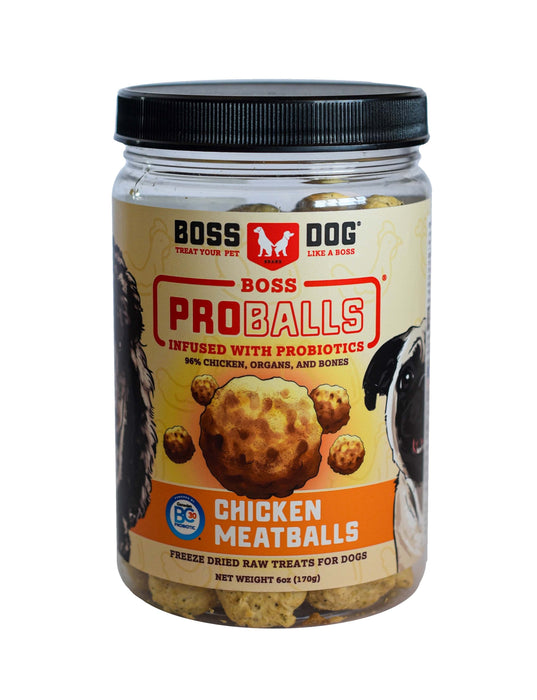 Photo of Boss Nation Brands-Boss Dog Proballs Freeze-Dried Meatballs Dog Treat-Raw Chicken-6 oz-from Pet Wish Pros