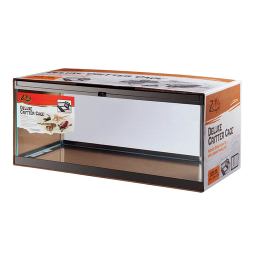 Photo of Central Aquatics-Zilla Deluxe Critter Cage Enclosure For Reptile and Amphibian-20 gal-Black-from Pet Wish Pros