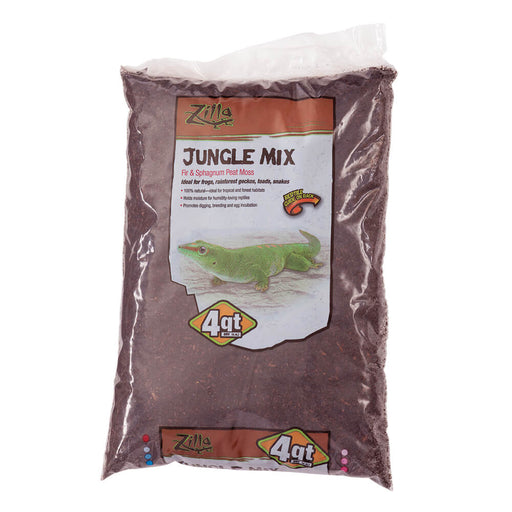 Photo of Central Aquatics-Zilla Moss & Dirt Jungle Mix Bedding-4 qt-from Pet Wish Pros