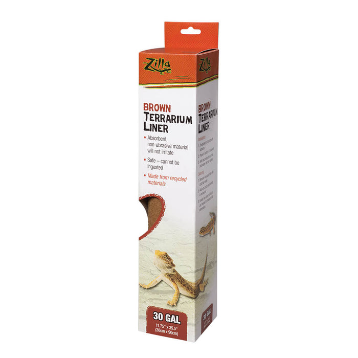 Photo of Central Aquatics-Zilla Terrarium Liner-11.75 in x 35.5 in-Brown-from Pet Wish Pros