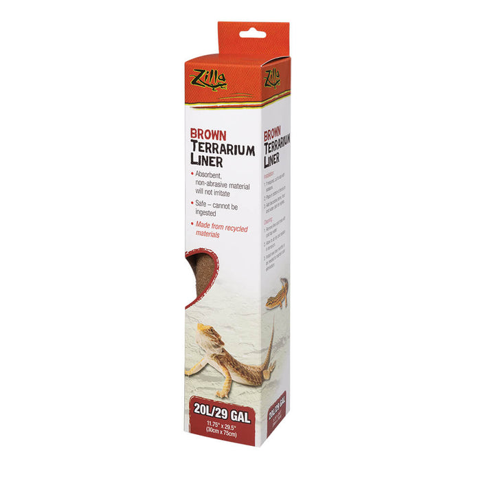Photo of Central Aquatics-Zilla Terrarium Liner-20 L/29/37 gal-Brown-from Pet Wish Pros