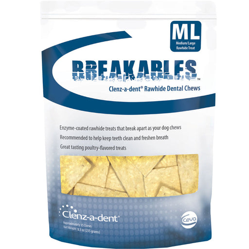 Photo of Ceva Animal Health-Breakables Clenz-a-dent Rawhide Chews-from Pet Wish Pros