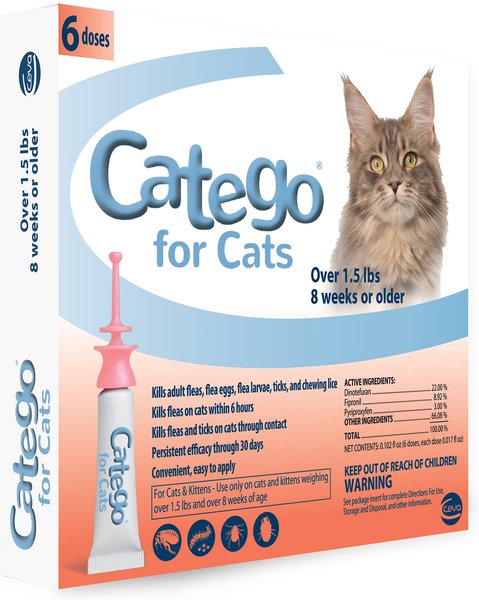 Photo of Ceva Animal Health-Catego Flea and Tick Control for Cats-6 count-from Pet Wish Pros