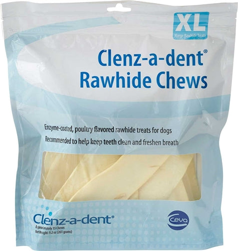 Photo of Ceva Animal Health-Clenz-a-dent Rawhide Chews for Dogs-X-Large-15 count-from Pet Wish Pros