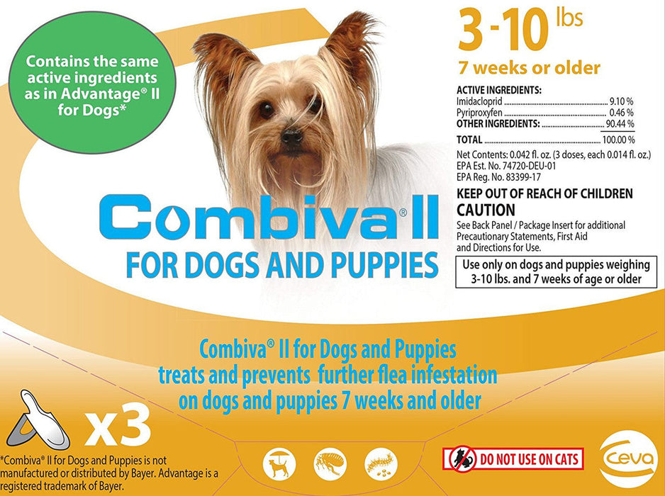 Photo of Ceva Animal Health-Combiva II for Dogs and Puppies-3 - 10 lb-3 count-from Pet Wish Pros